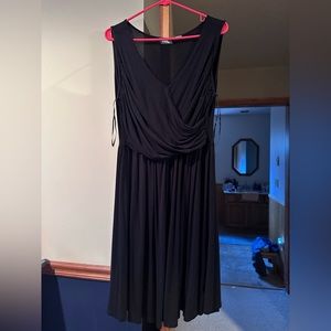 Black Anthro Faux Wrap Dress
